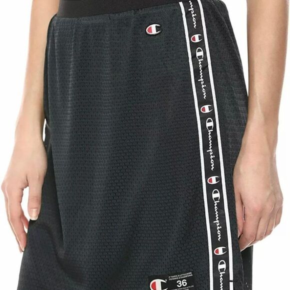 CHAMPION Black Mesh reversible Track Skirt Sz S - Picture 7 of 14